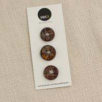 Handmade Ceramic Buttons | Medium Set of 3