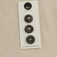 Handmade Ceramic Buttons | Medium Set of 3