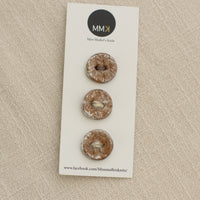 Handmade Ceramic Buttons | Medium Set of 3