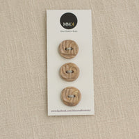 Handmade Ceramic Buttons | Medium Set of 3