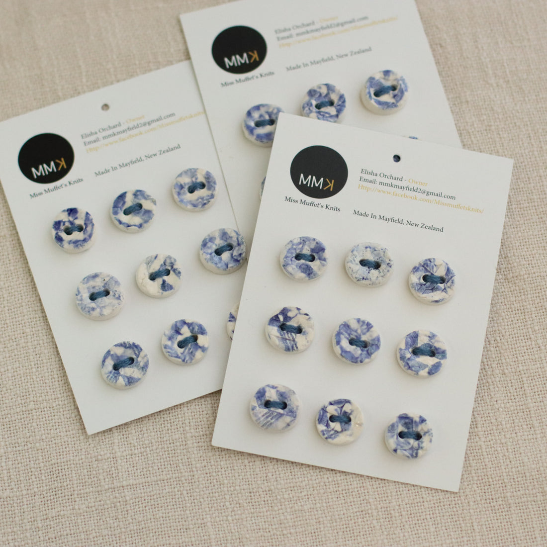 Handmade Ceramic Buttons | Round