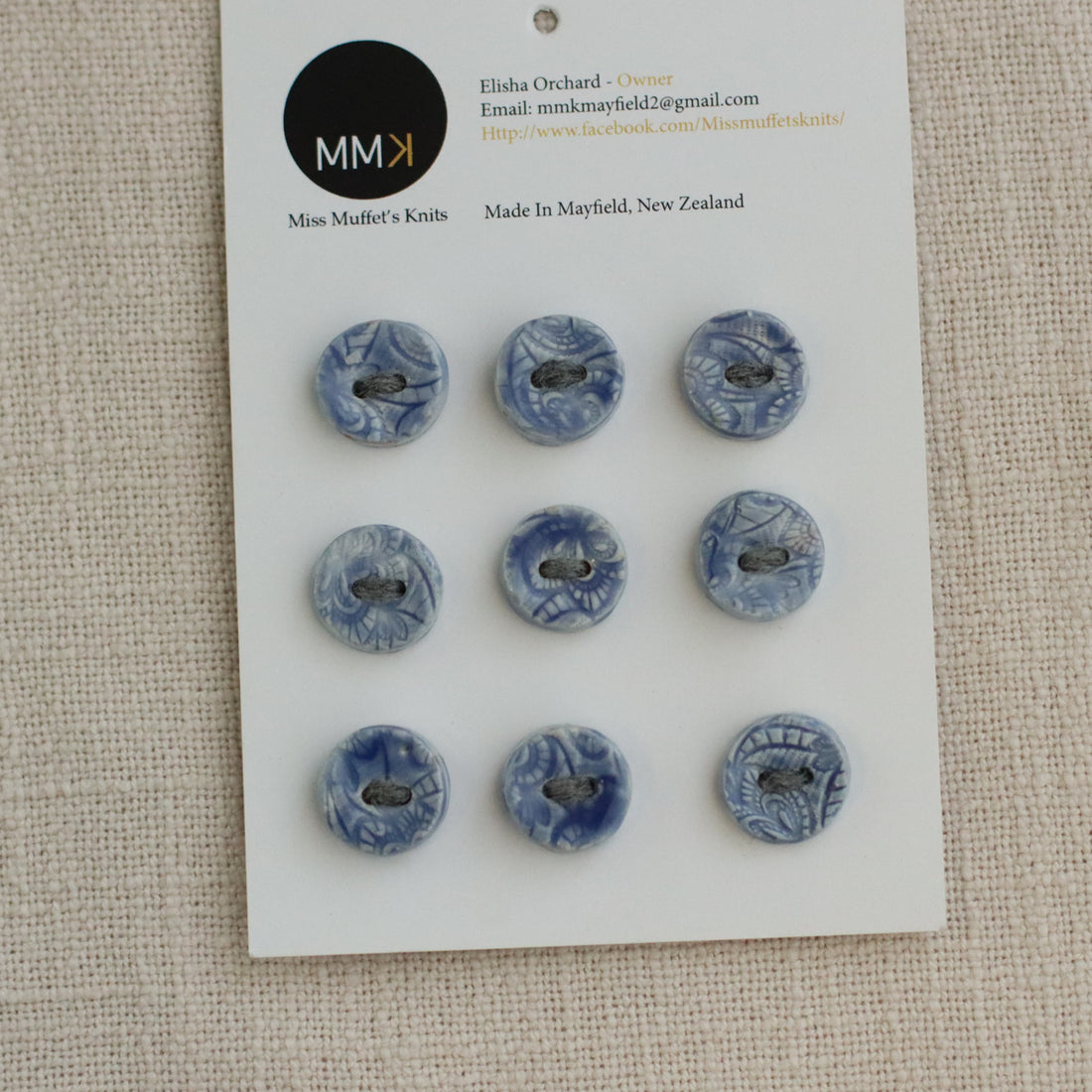 Handmade Ceramic Buttons | Round