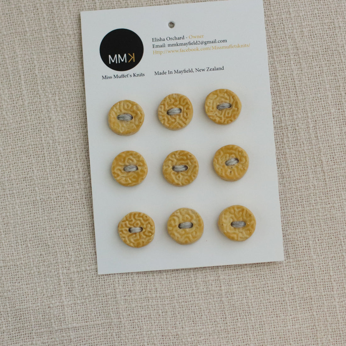 Handmade Ceramic Buttons | Round