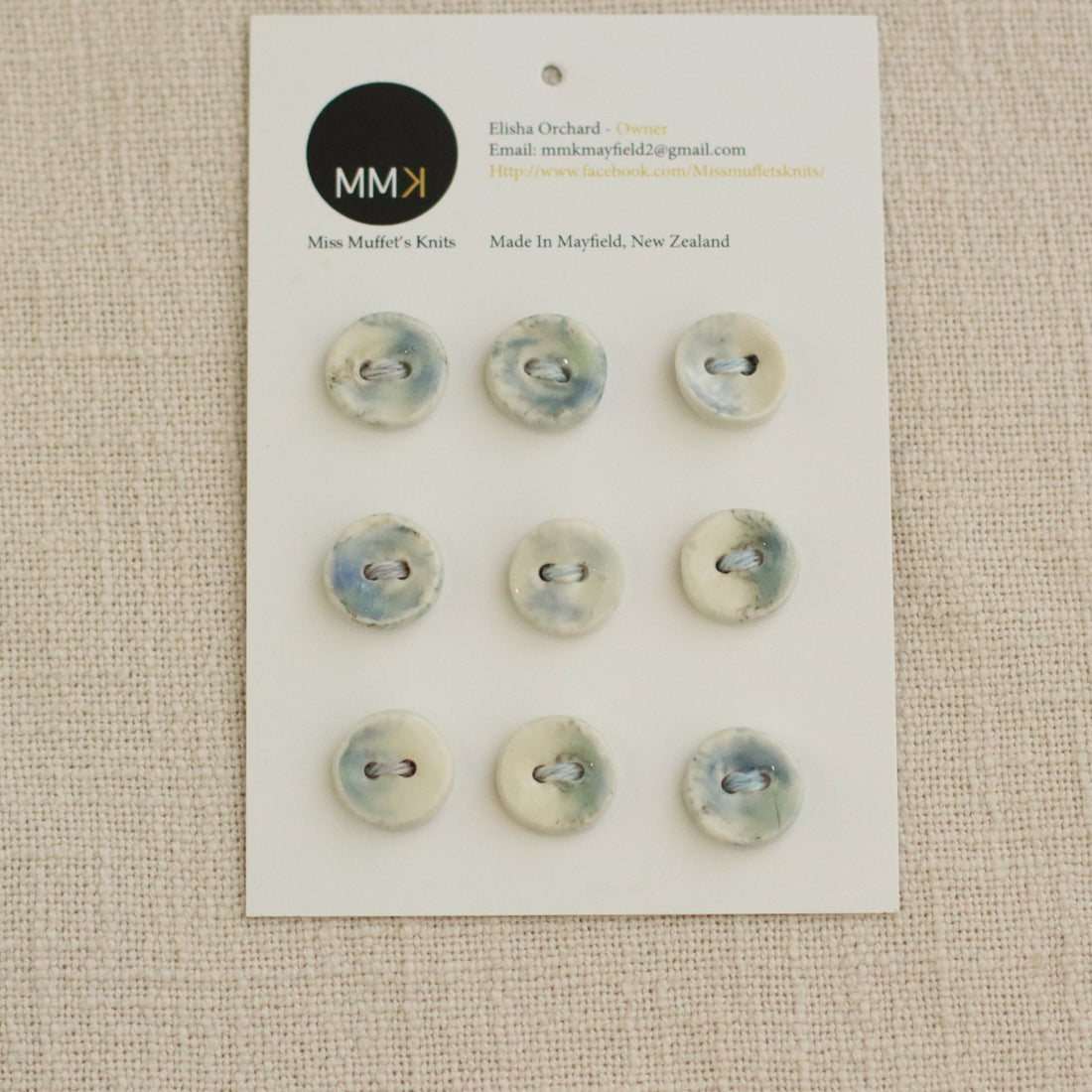 Handmade Ceramic Buttons | Round