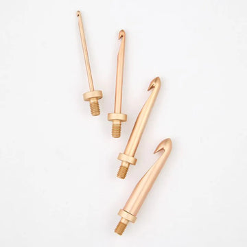 KnitPro Oasis Interchangeable Crochet Hooks | Rose Gold