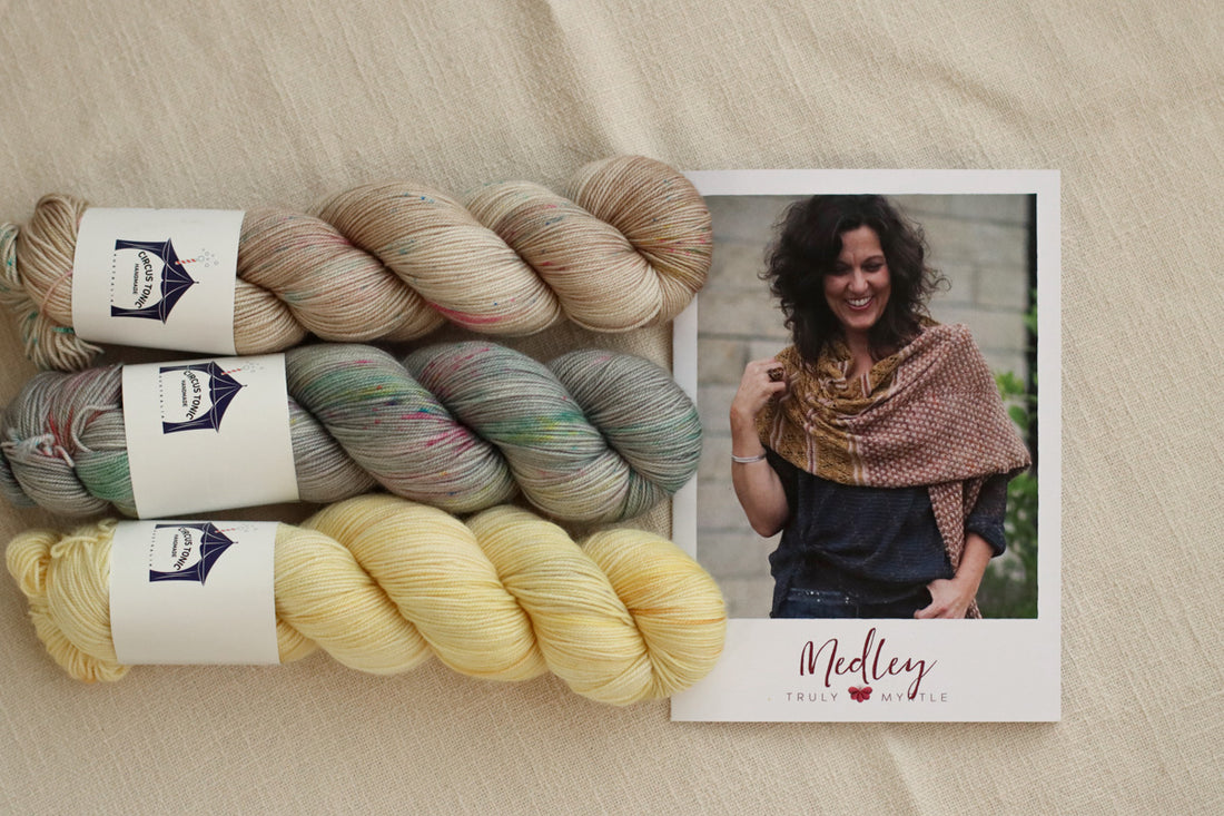 Medley Shawl by Libby Jonson | Knitting Kit