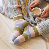 Slip Stitch Stripe Socks | PDF Knitting Pattern