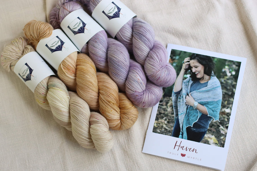 Haven Shawl by Libby Jonson | Knitting Kit