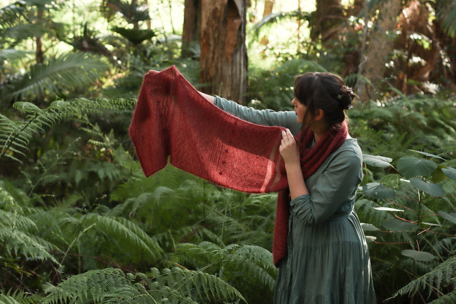 Winter's Path Wrap | PDF Knitting Pattern