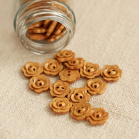 Flower Wooden Buttons | Small 15mm