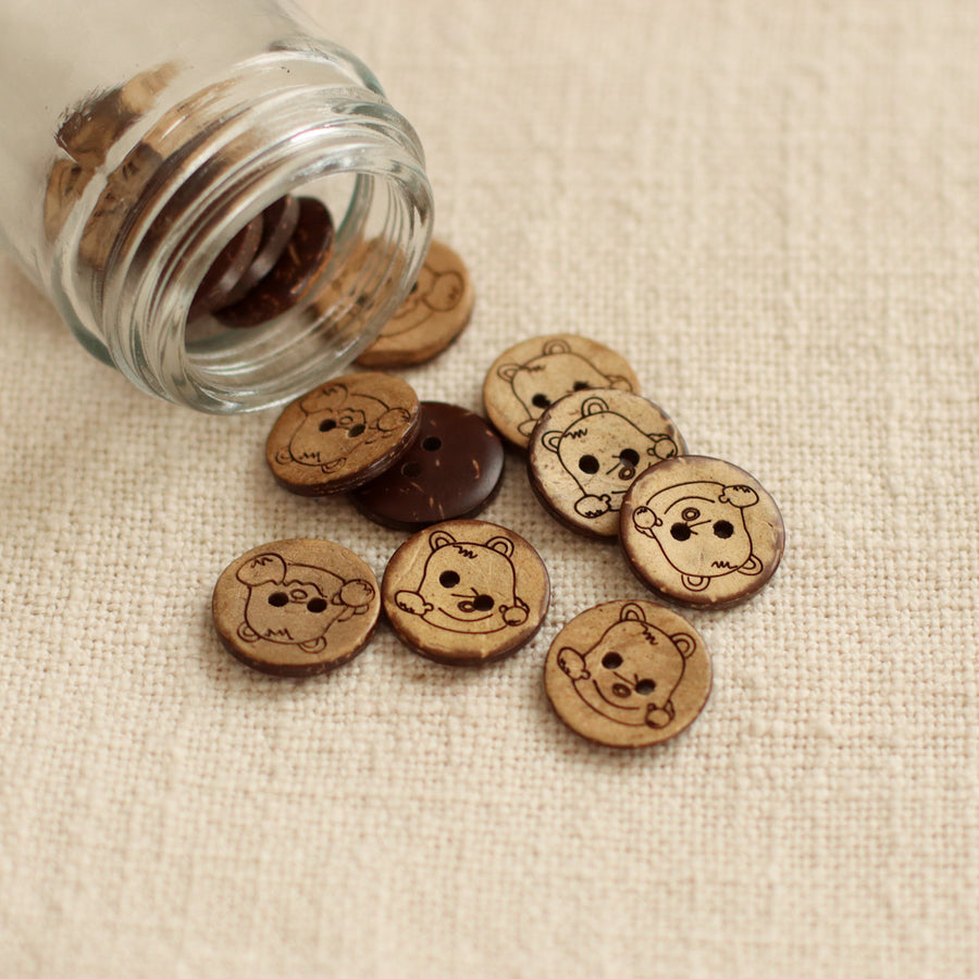 Coconut Buttons | Small 18mm