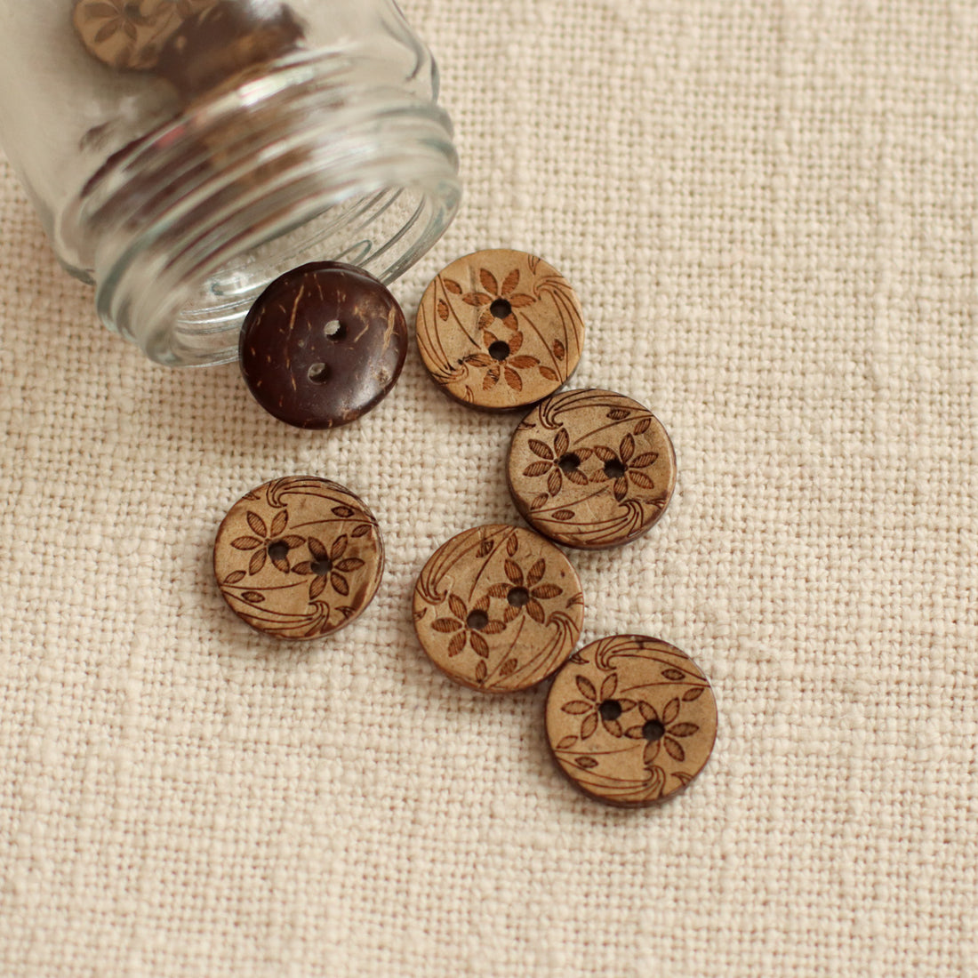 Coconut Buttons | Small 18mm