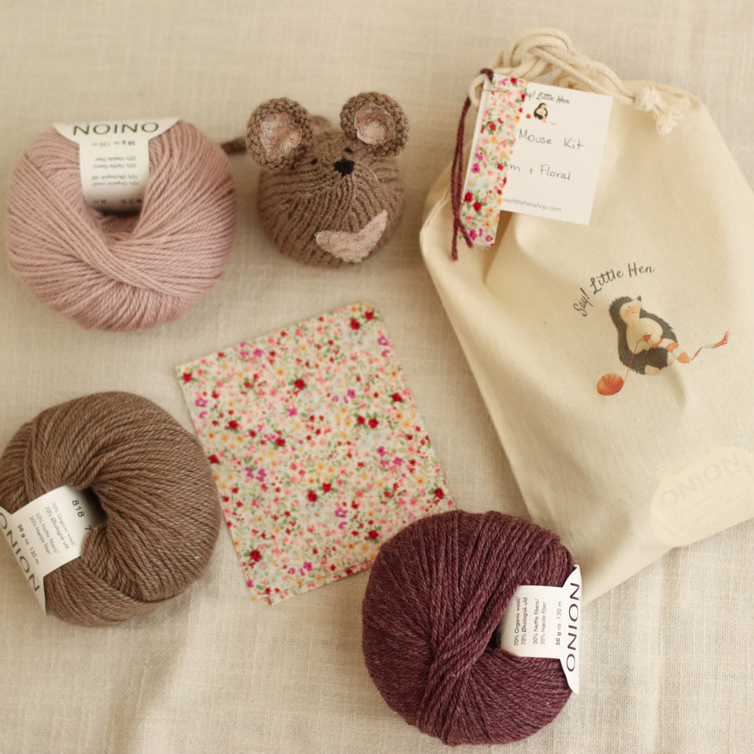 Tea Mouse Knitting Kit | Woolly