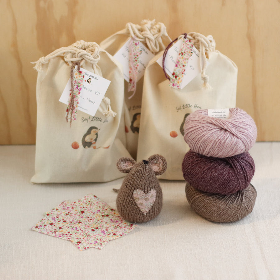 Tea Mouse Knitting Kit | Woolly