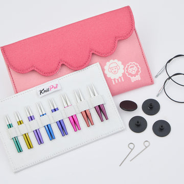 KnitPro Zing Interchangeable Knitting Needle Set | Mini Tips 2"