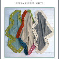 Noughts & Crosses Baby Blanket by Debra Kinsey | Printed Pattern