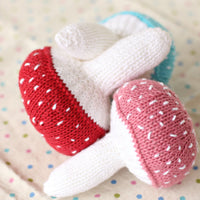 Mushroom Baby Rattle | PDF Knitting Pattern