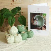 Minty Baby Blanket by Debra Kinsey | Organic Cotton Knitting Kit