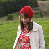 Cherry Pie Beret | PDF Knitting Pattern