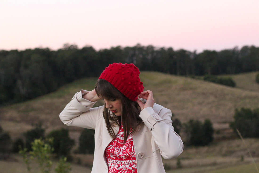 Cherry Pie Beret | PDF Knitting Pattern