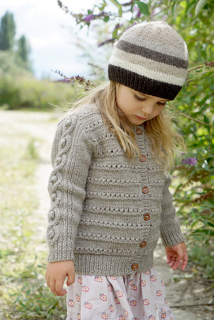 McKenna Cardi and Hat by Lisa F Design | Printed Pattern