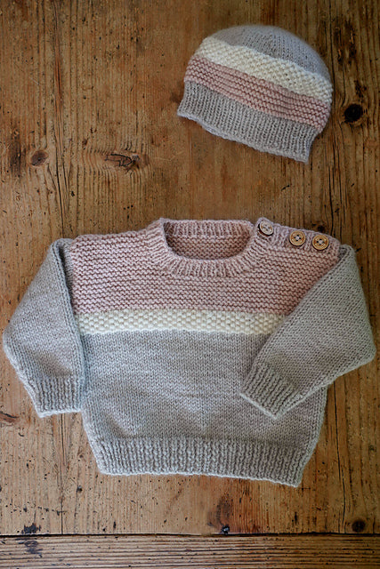 Aspen Sweater and Hat by Lisa F Design | Printed Pattern