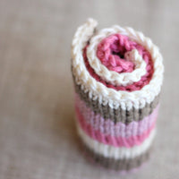 Neapolitan Ice Cream Washcloth | PDF Knitting Pattern