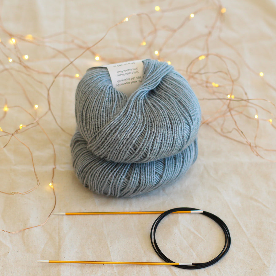 Learn to Knit Socks Kit | Solid