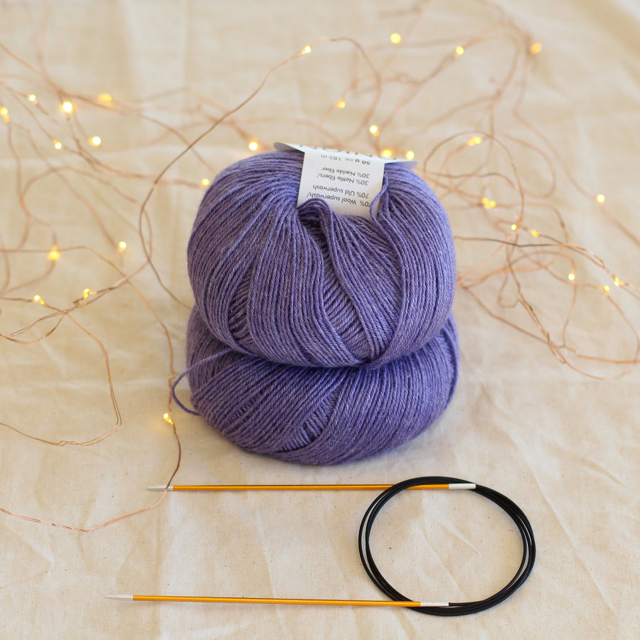 Learn to Knit Socks Kit | Solid