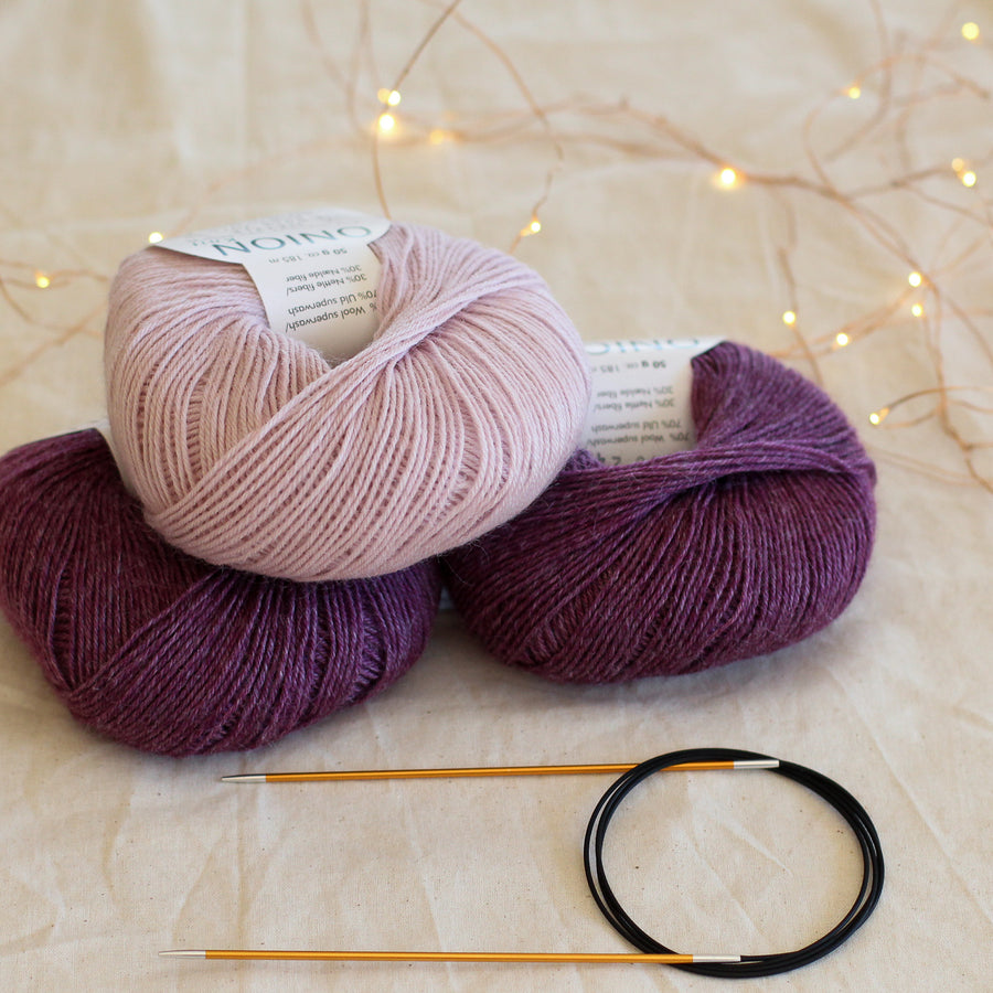 Learn to Knit Socks Kit | Two-Tone