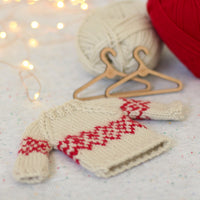 Mini Jumper (Sweater) Ornaments | Complete Knitting Kit