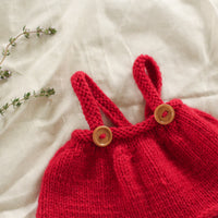 Doll's Posie Pinafore | PDF Knitting Pattern