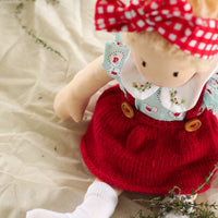 Doll's Posie Pinafore | PDF Knitting Pattern