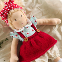 Doll's Posie Pinafore | PDF Knitting Pattern