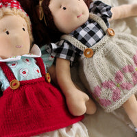 Doll's Posie Pinafore | PDF Knitting Pattern