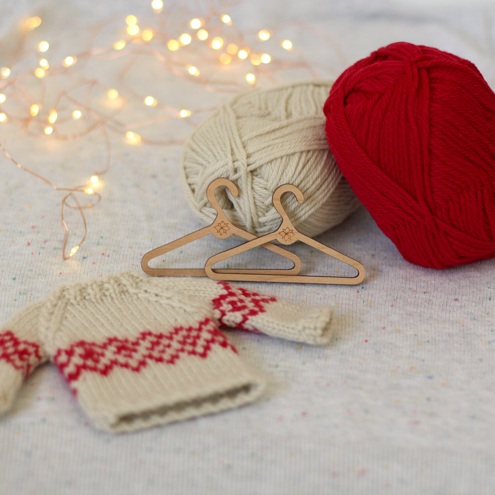 Mini Jumper (Sweater) Ornaments | Complete Knitting Kit