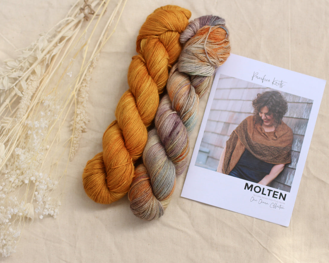 Molten Shawl by Libby Jonson | Knitting Kit