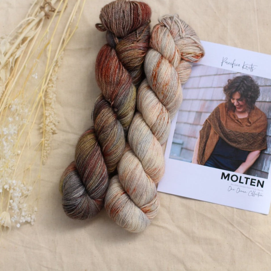 Molten Shawl by Libby Jonson | Knitting Kit