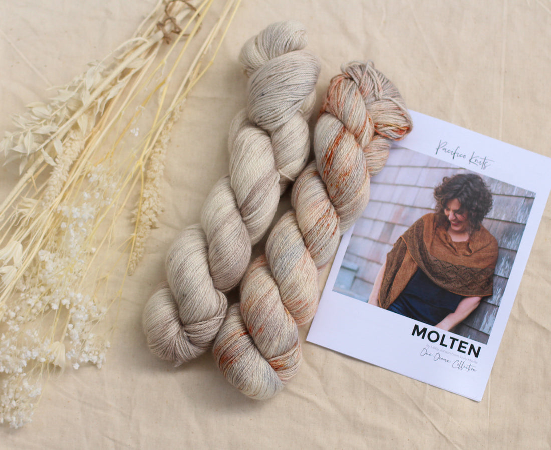 Molten Shawl by Libby Jonson | Knitting Kit