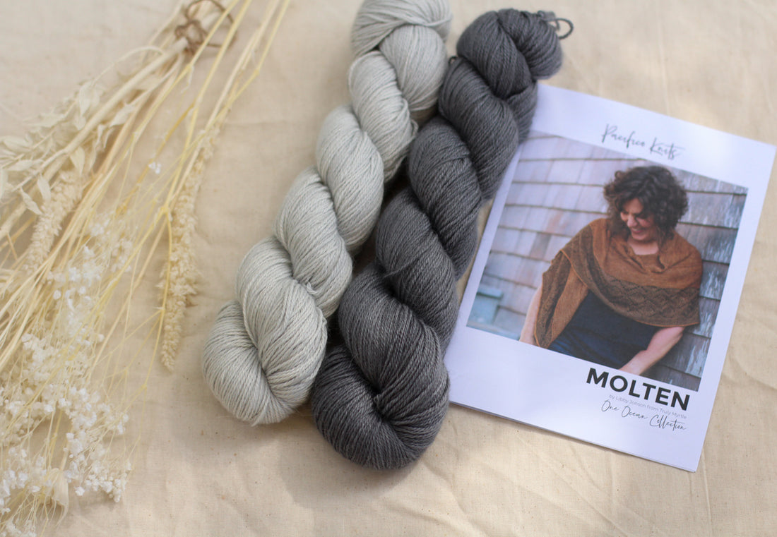 Molten Shawl by Libby Jonson | Knitting Kit