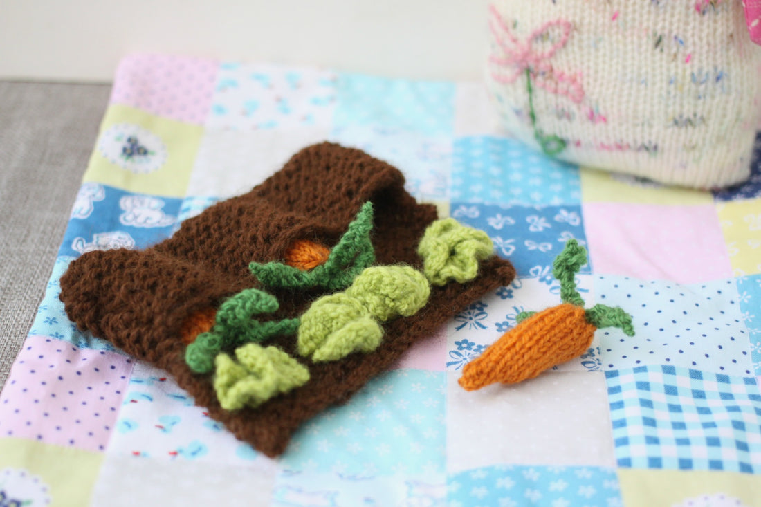 Bunny's Veggie Garden | PDF Knitting Pattern