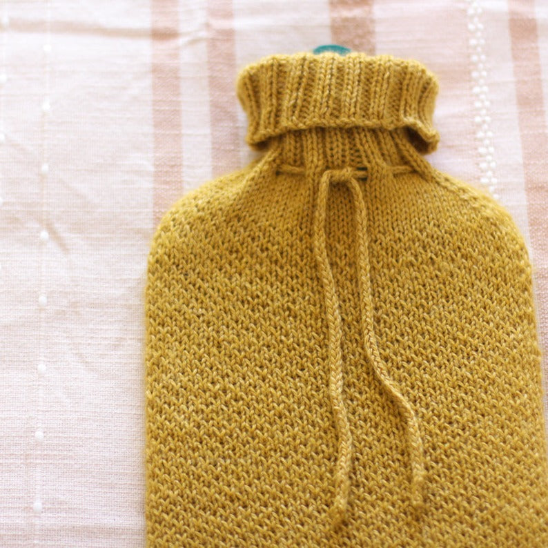 knitted hot water bottle pattern