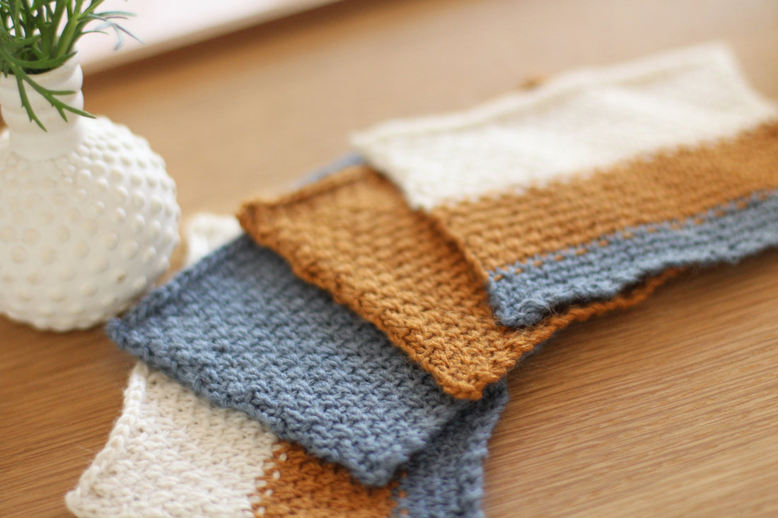 Cosy Home Coasters | PDF Knitting Pattern