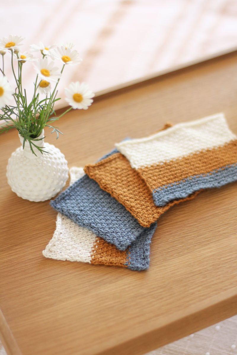 Cosy Home Coasters | PDF Knitting Pattern