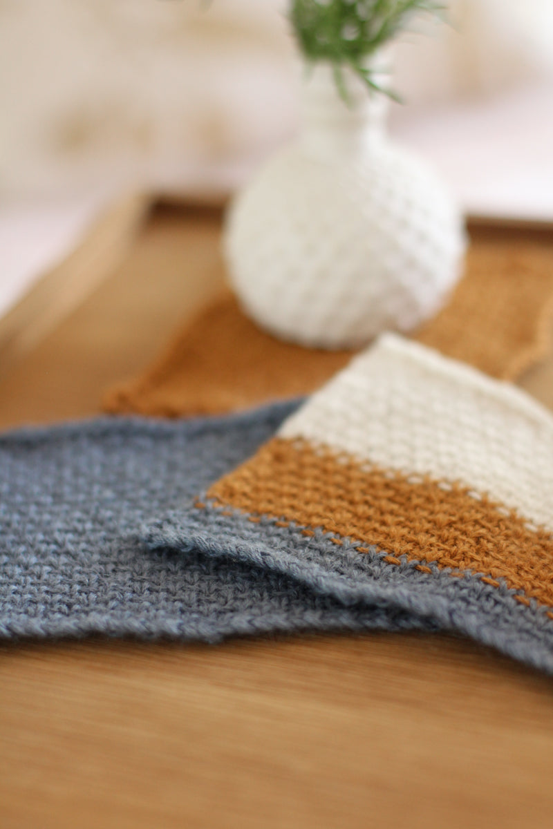 Cosy Home Coasters | PDF Knitting Pattern