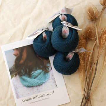Maple Infinity Scarf Knitting Kit