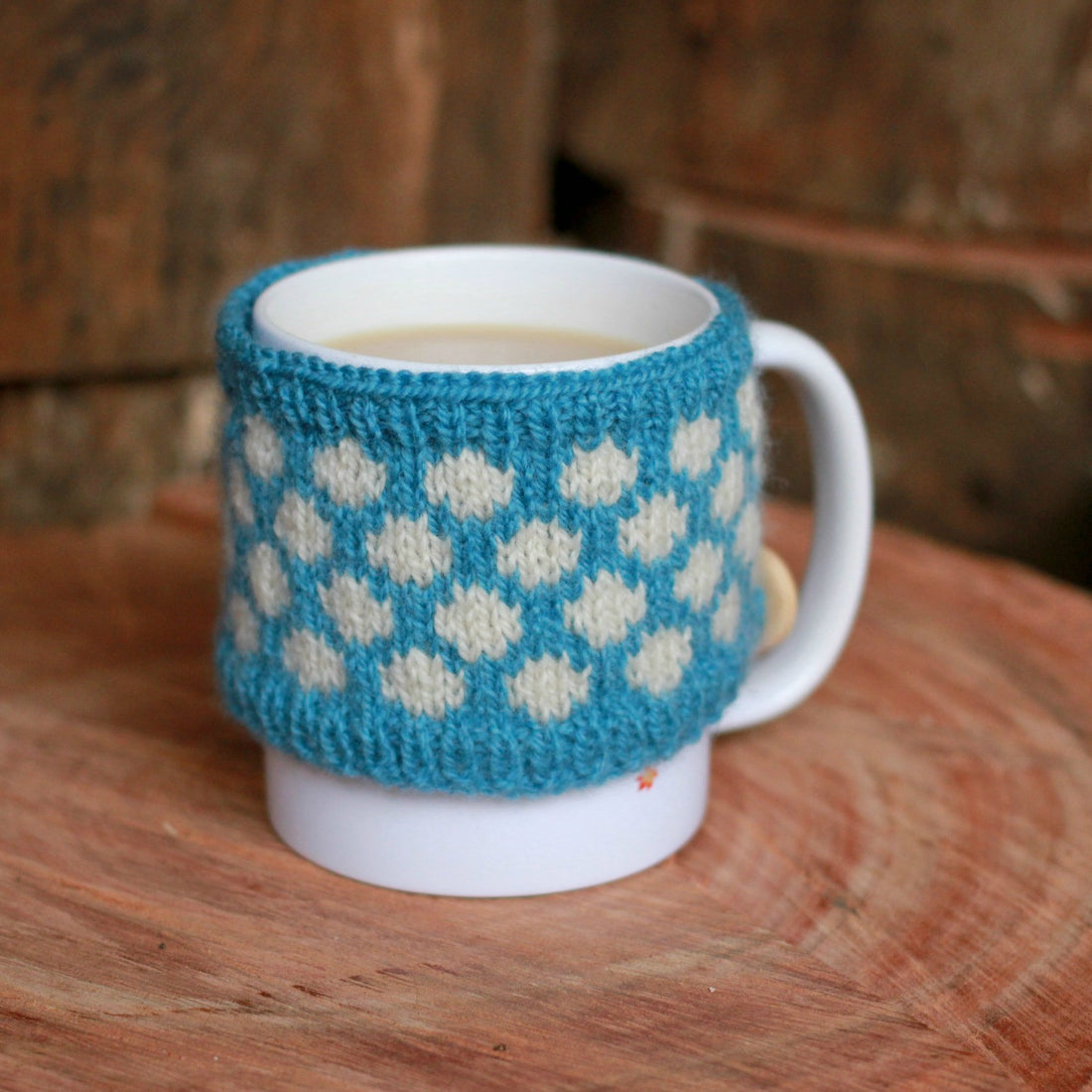 Darling Dots Mug Cosy | PDF Knitting Pattern