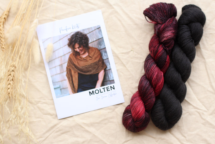 Molten Shawl by Libby Jonson | Knitting Kit