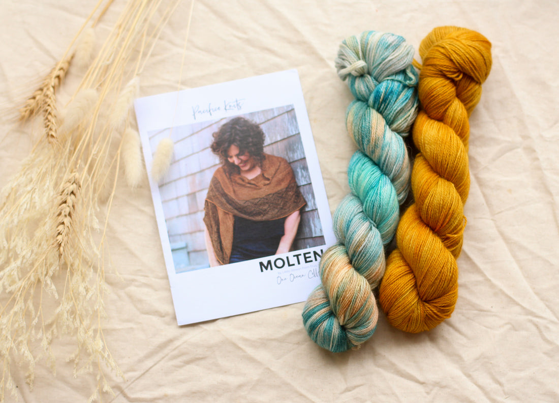 Molten Shawl by Libby Jonson | Knitting Kit